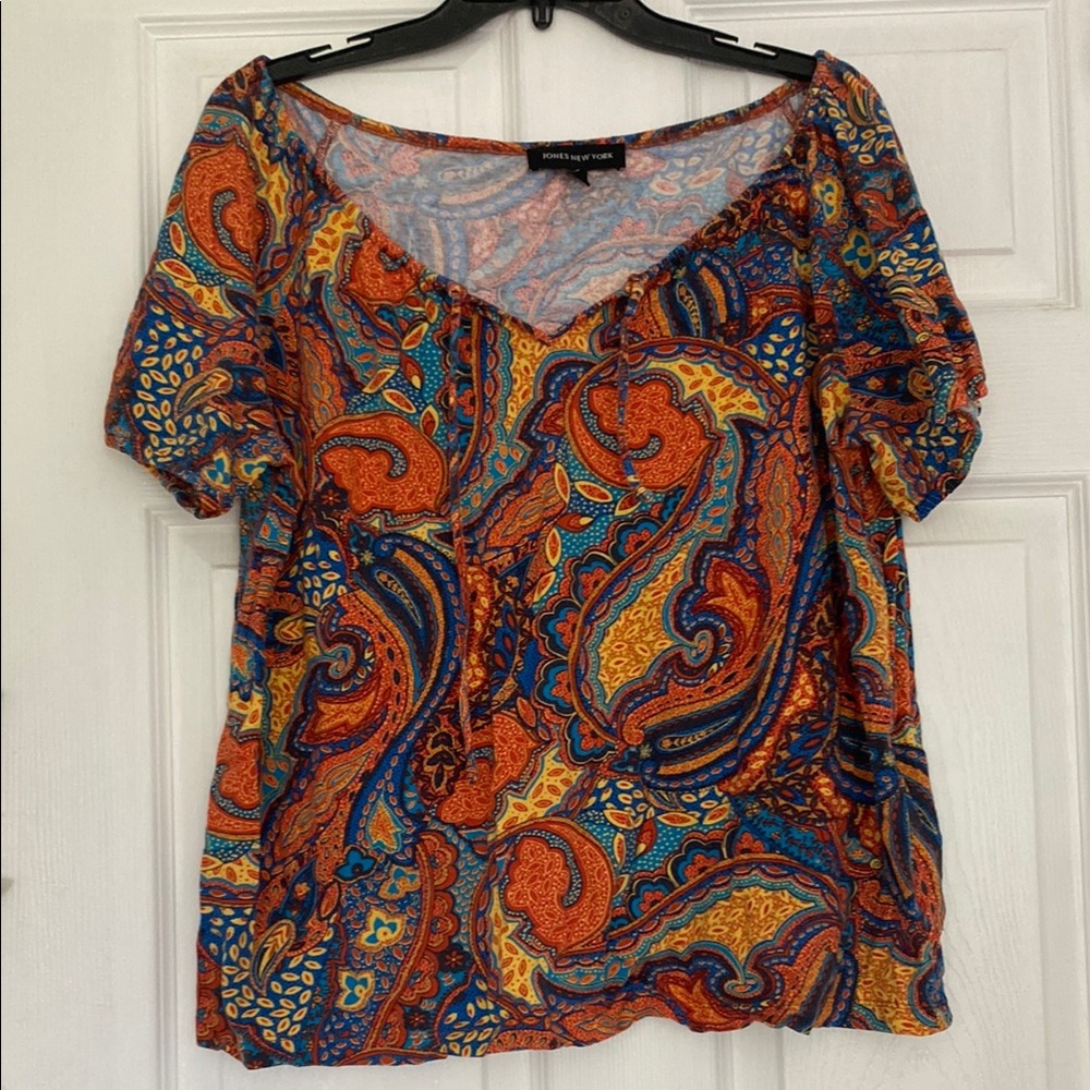 Vibrant Paisley Women's XL Top